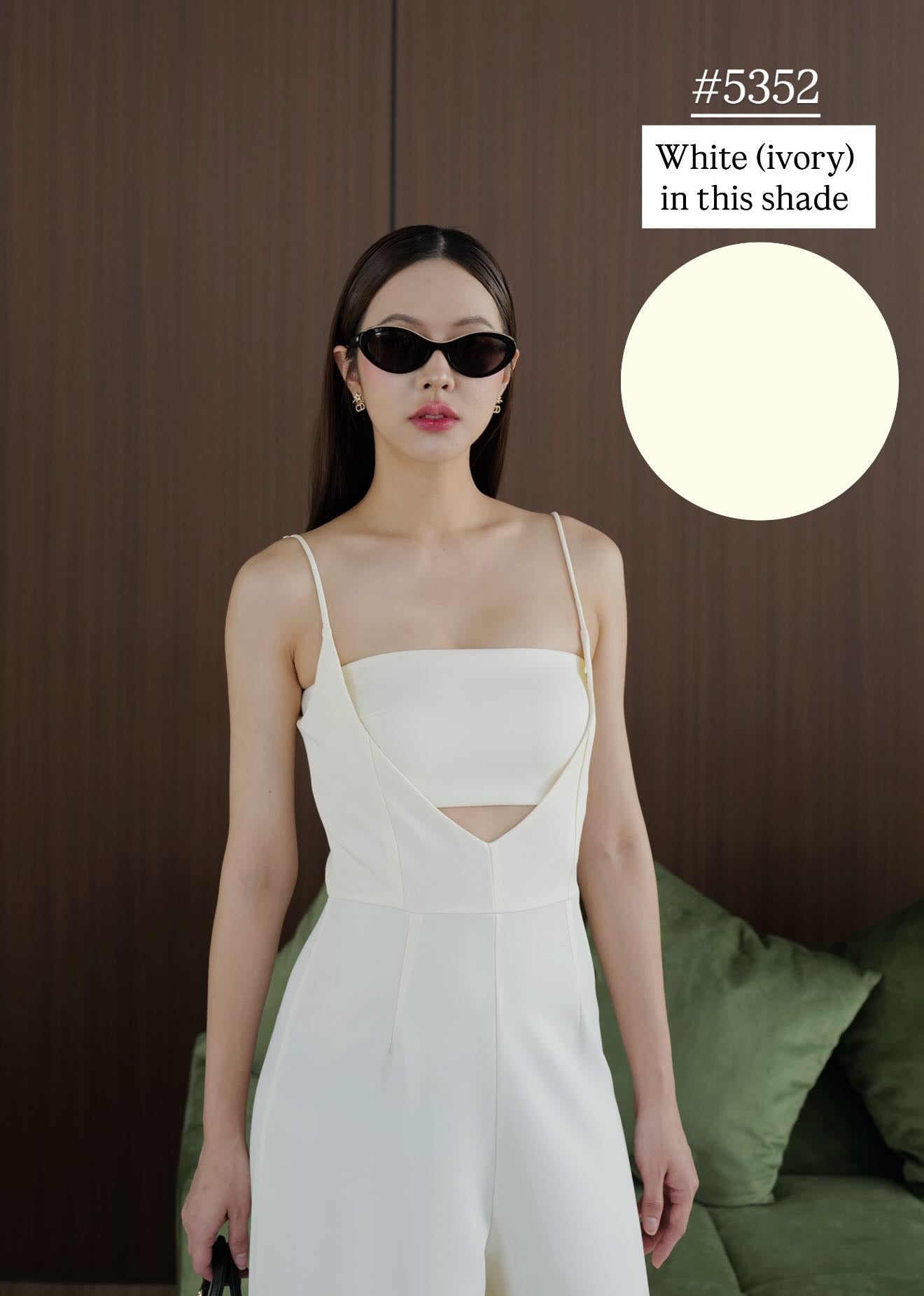 5352 Two Piece Set Jumpsuit In Ivory