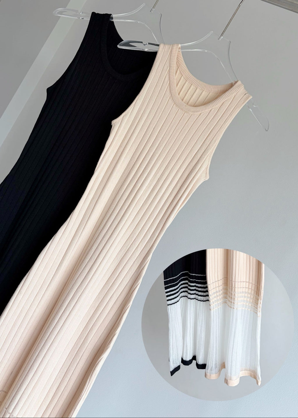 6823 Knit Dress In Black