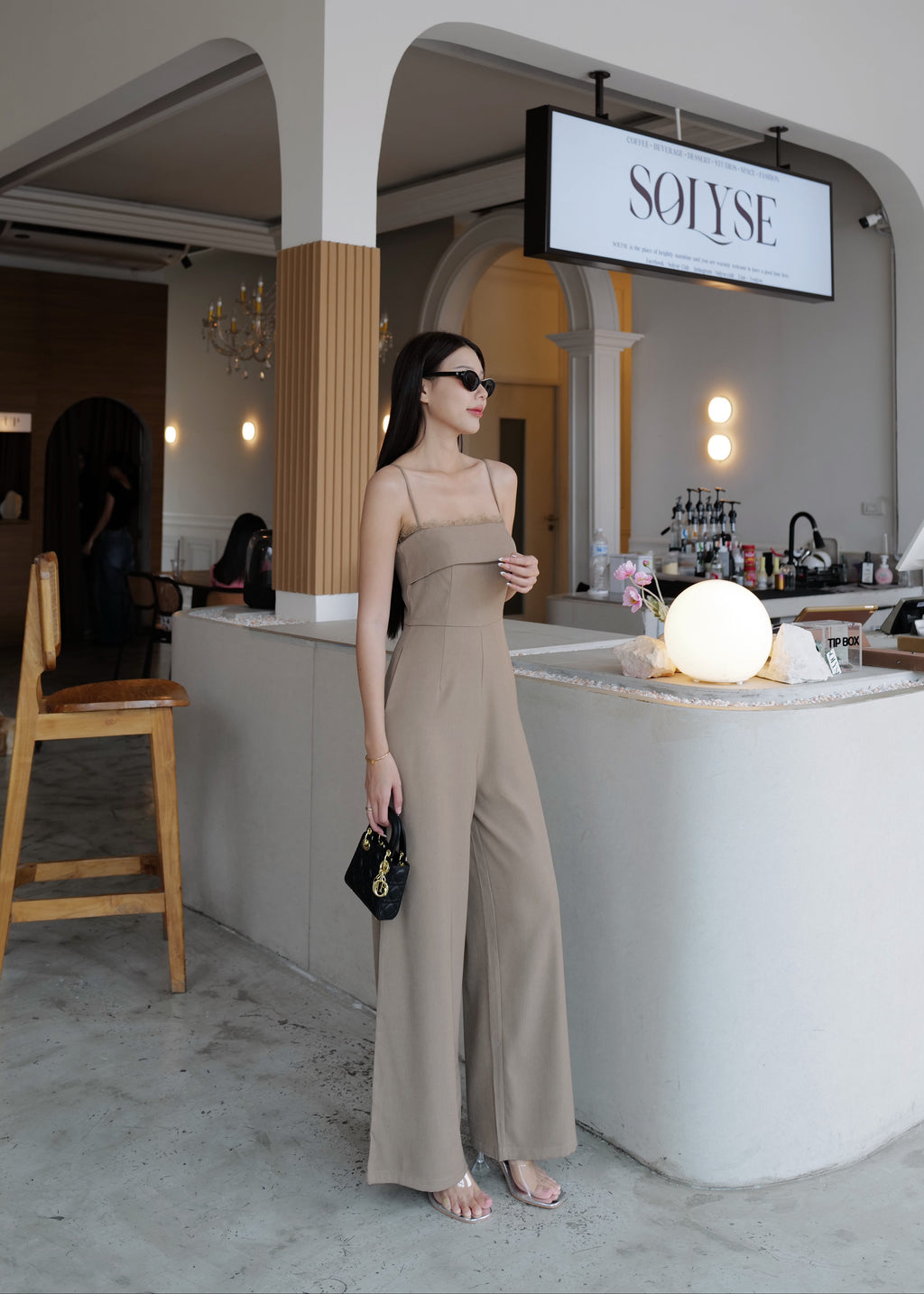 9873 Jumpsuit In Beige