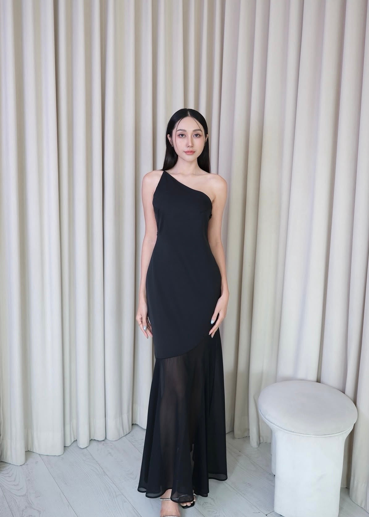 TTY Open Back Dress in Black