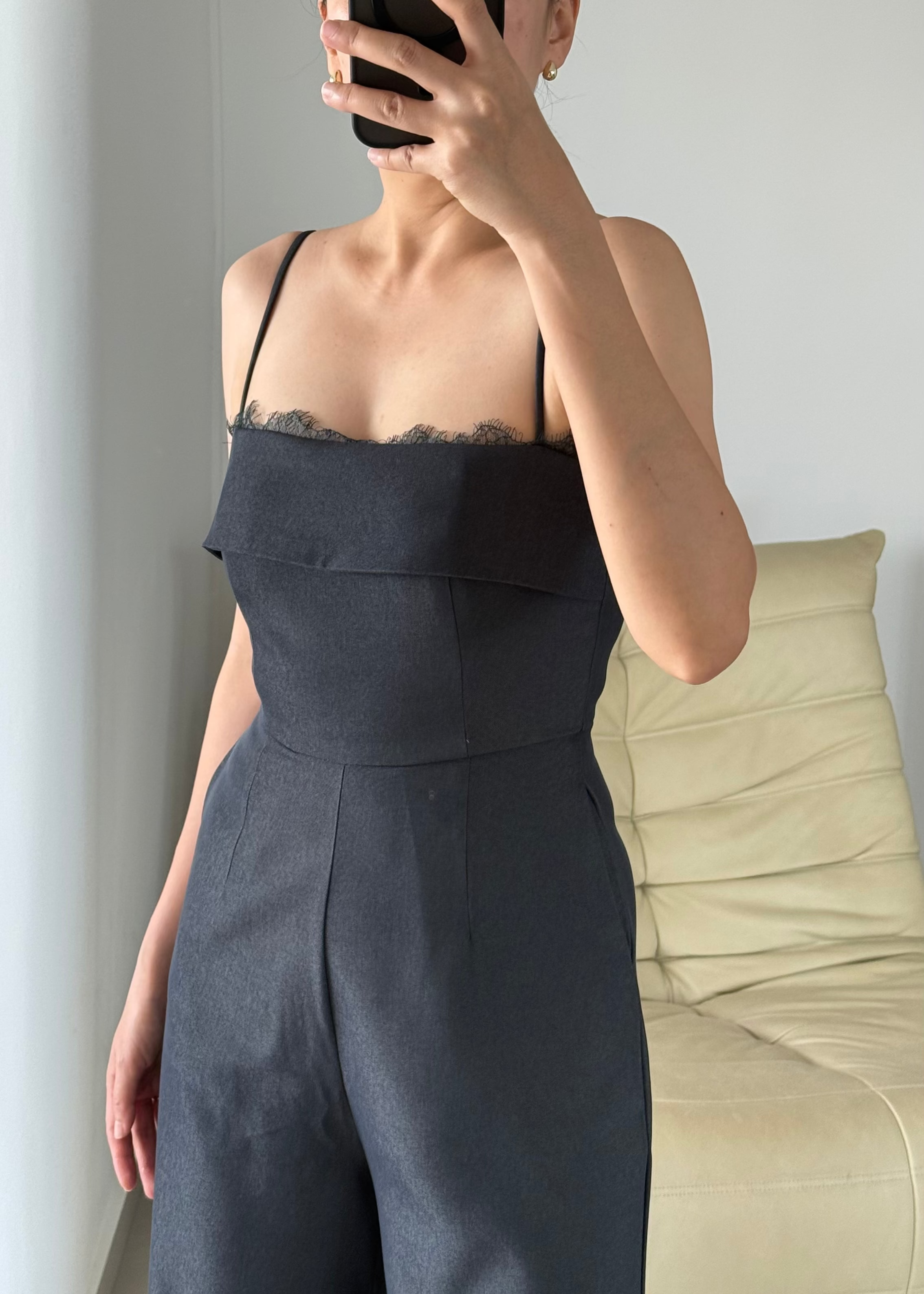 9873 Jumpsuit In Grey