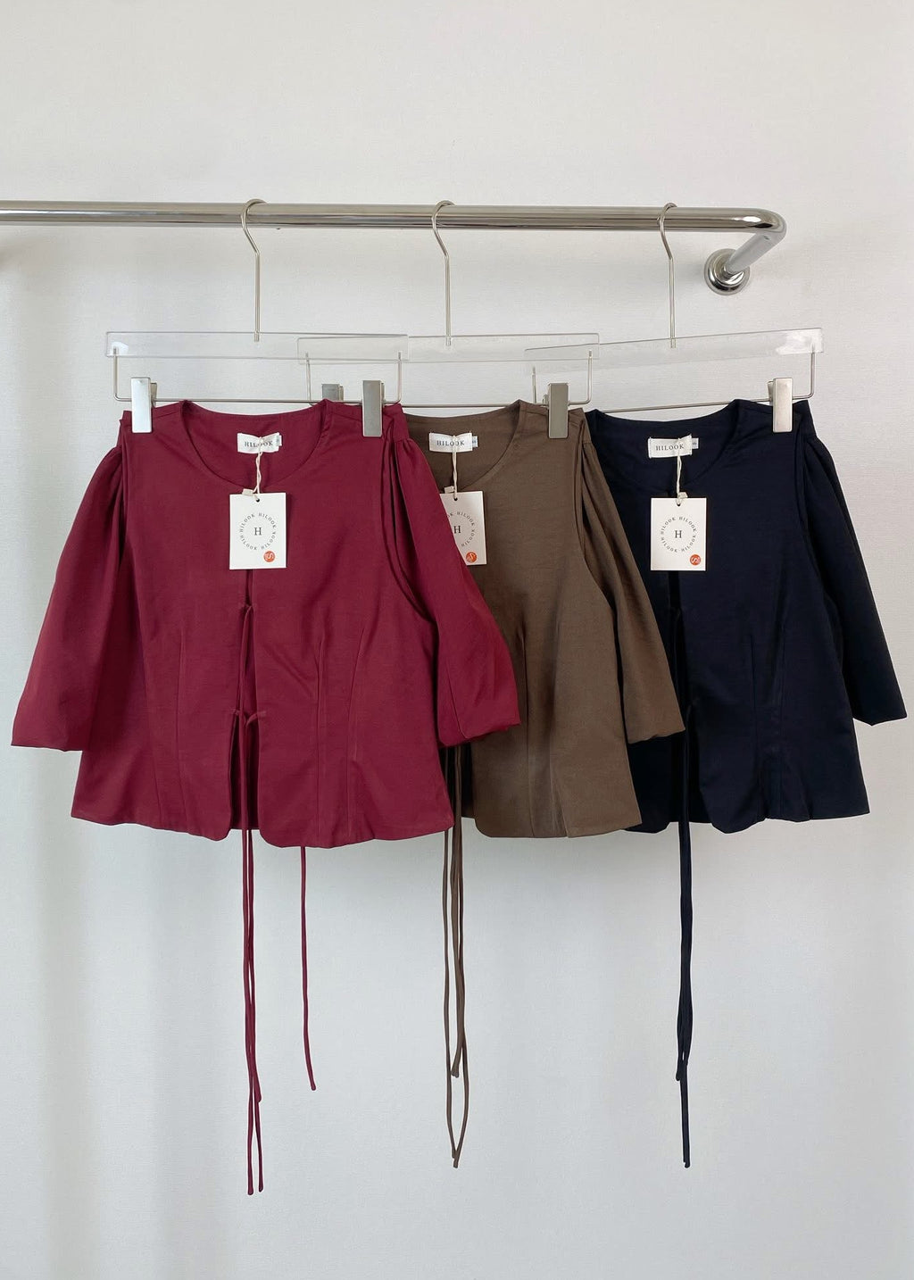 5355 Tie-Front Waistcoat Set In Blaxck