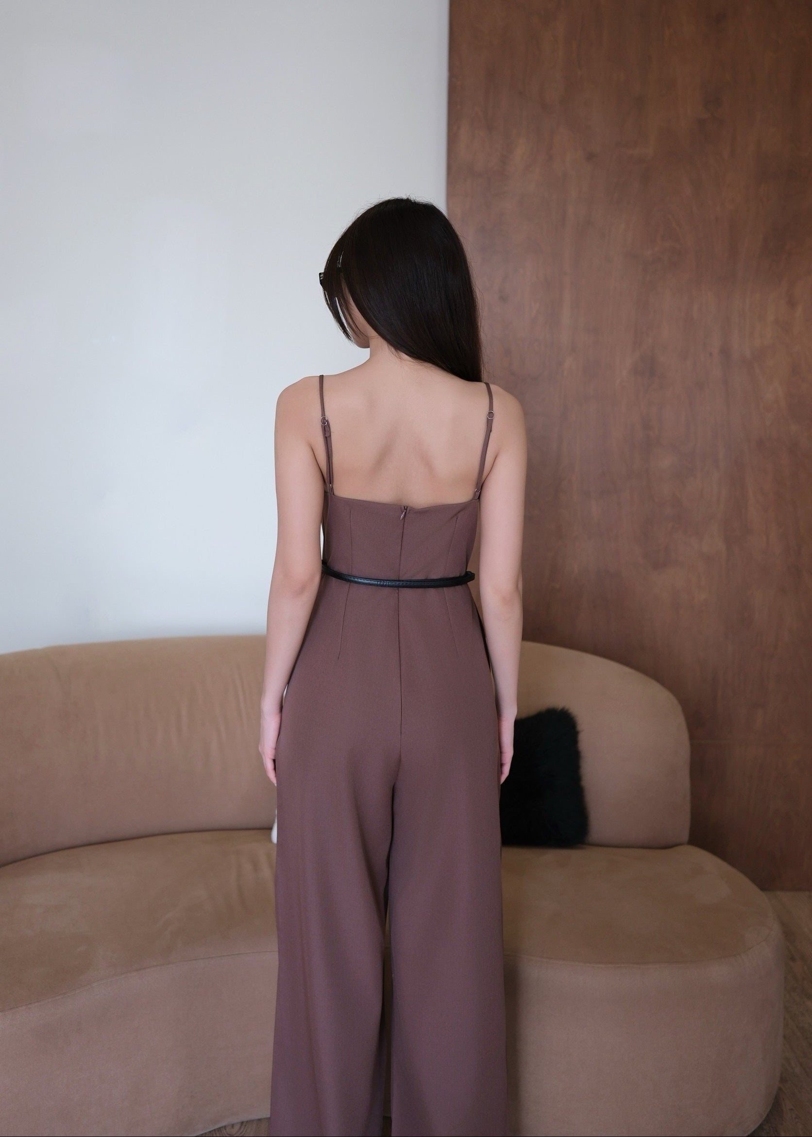 5786 Clara Jumpsuit In Brown Sugar