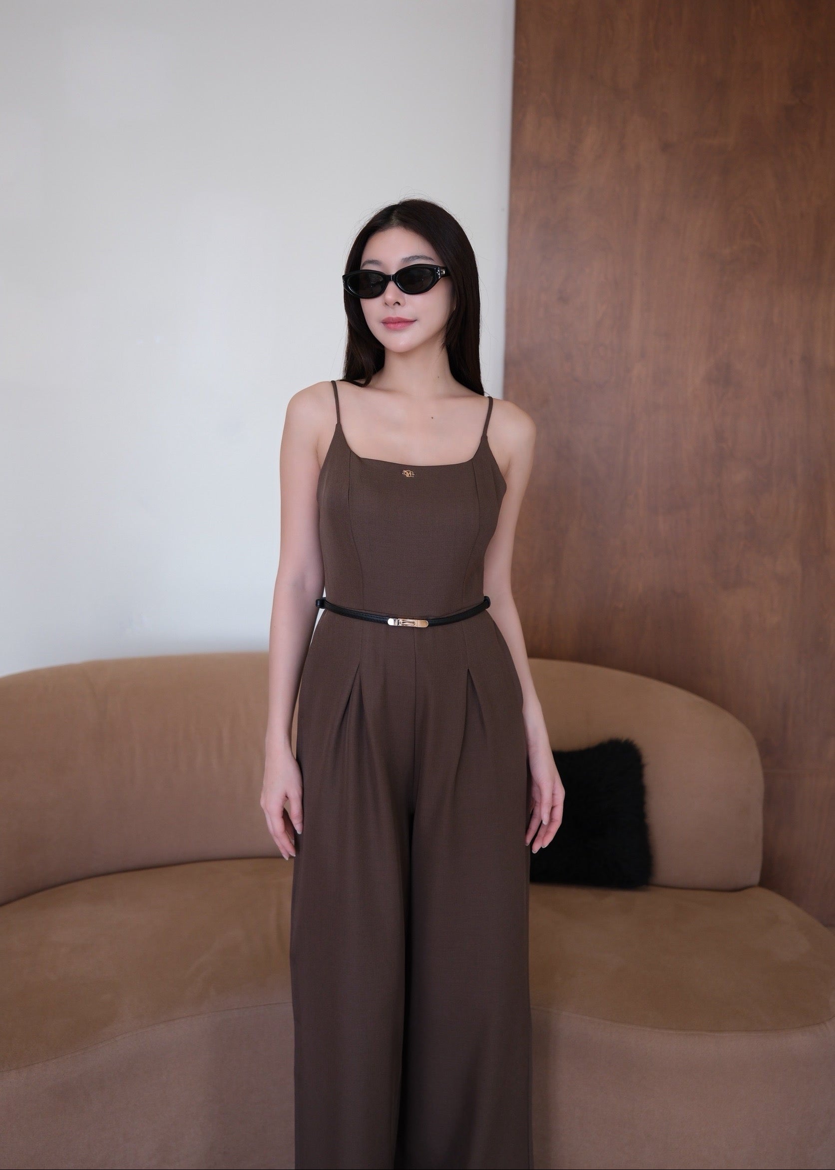 5786 Clara Jumpsuit In Cocoa