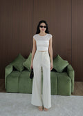 9898 Two-Piece Set In White (Ivory)