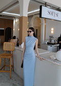 9813 Cap-Sleeved Dress