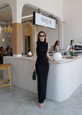 9813 Cap-Sleeved Dress