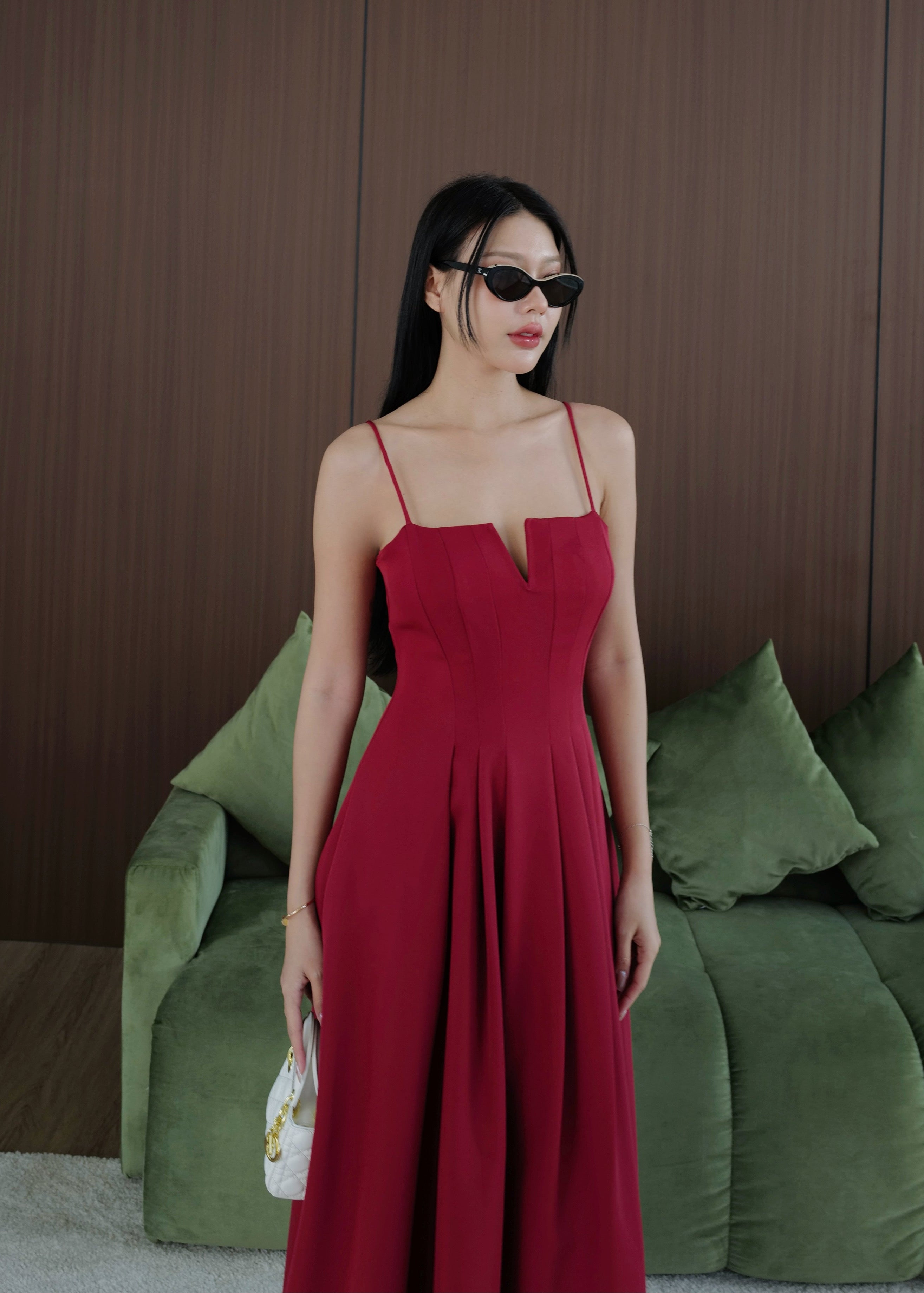 5072 Long Dress In Red