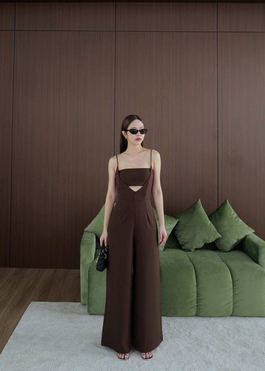 5352 Two piece Set Jumpsuit In Brown
