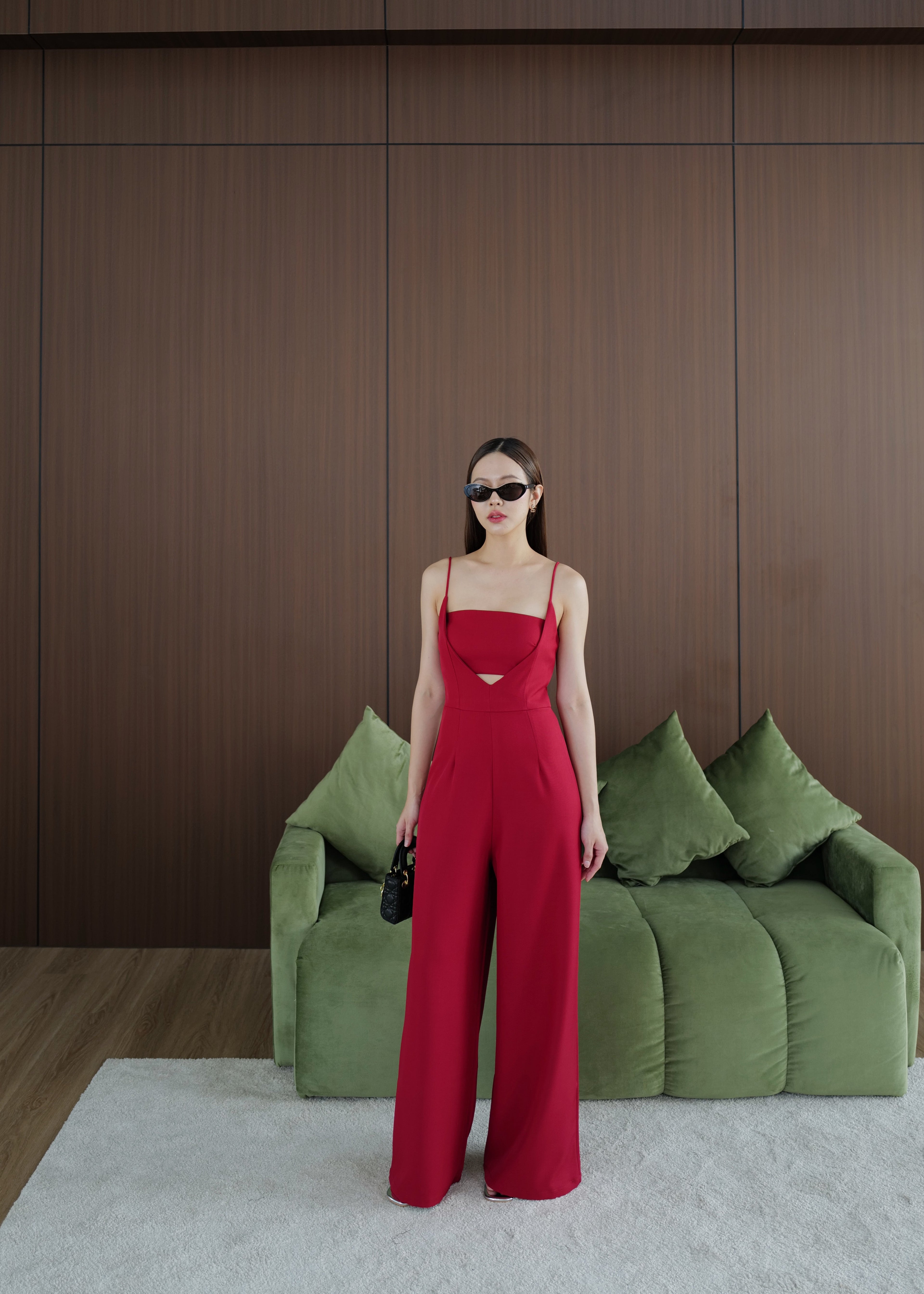 5352 Two Piece Set Jumpsuit In Red