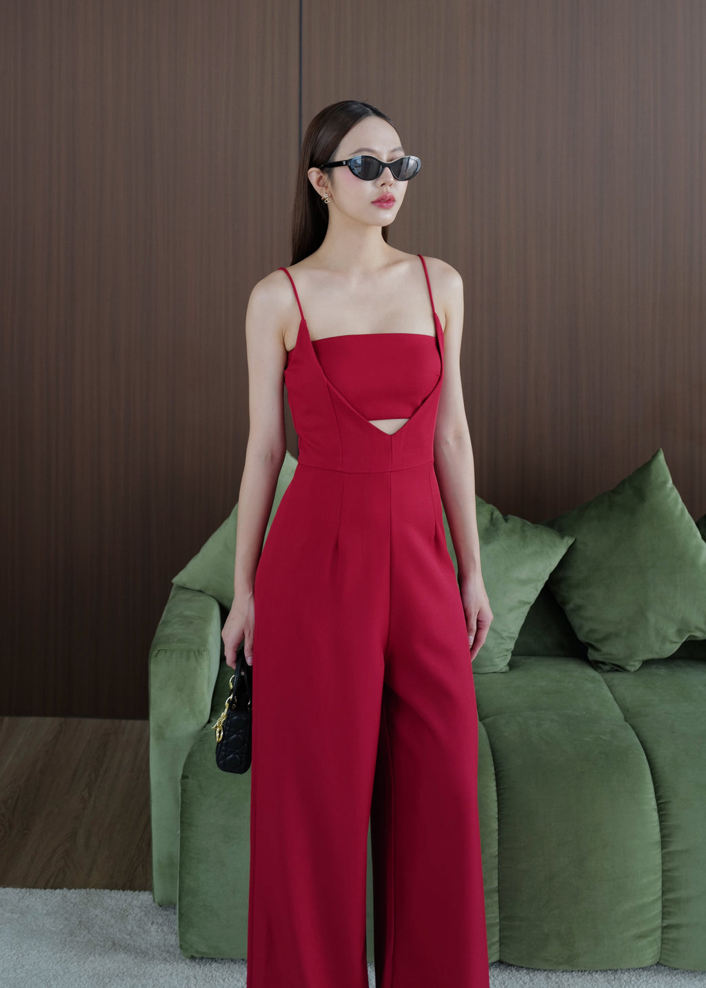 5352 Two Piece Set Jumpsuit In Red