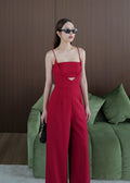 5352 Two Piece Set Jumpsuit In Red
