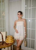 PON Satin Lace Set In Cream