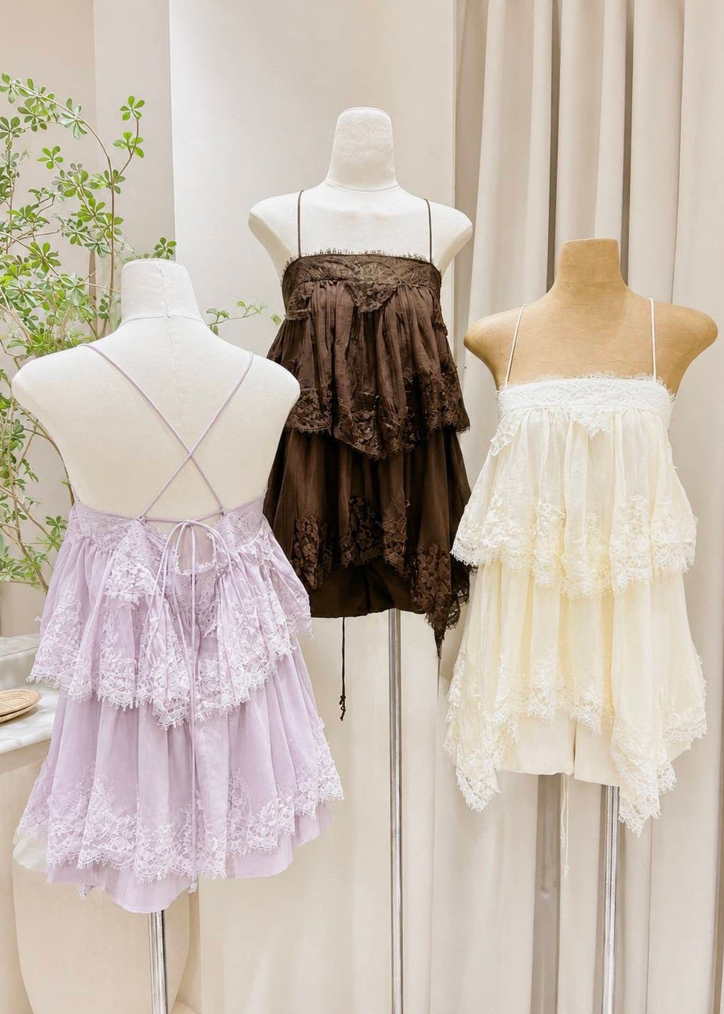 PON Lace Shot Set In Cream yellow (PRE-ORDER ITEMS)