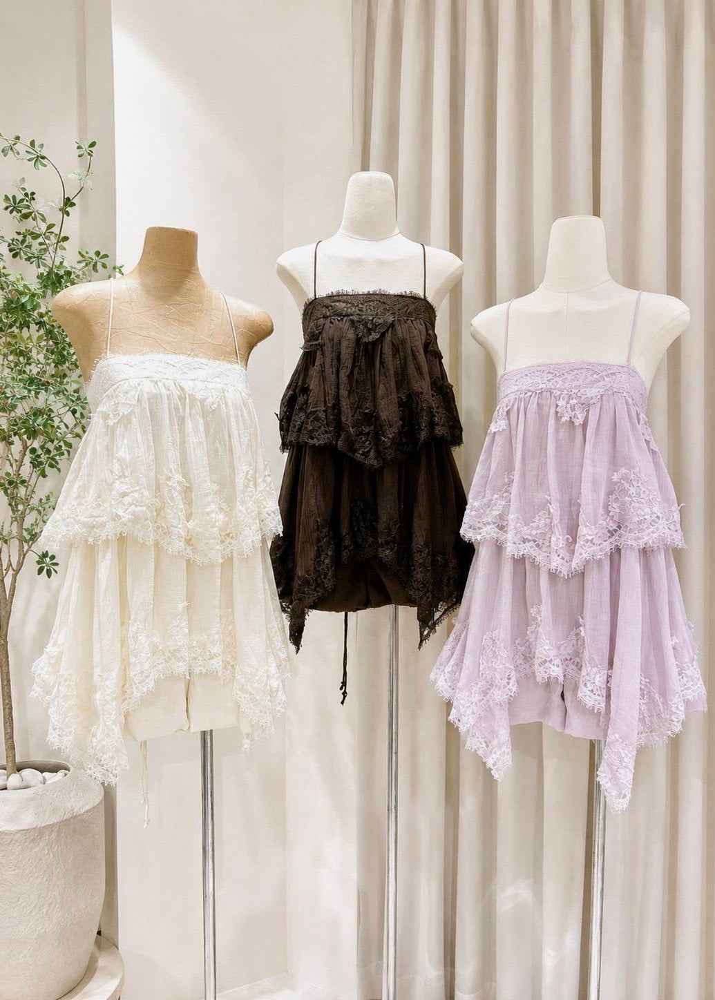 PON Lace Shot Set In Cream yellow (PRE-ORDER ITEMS)
