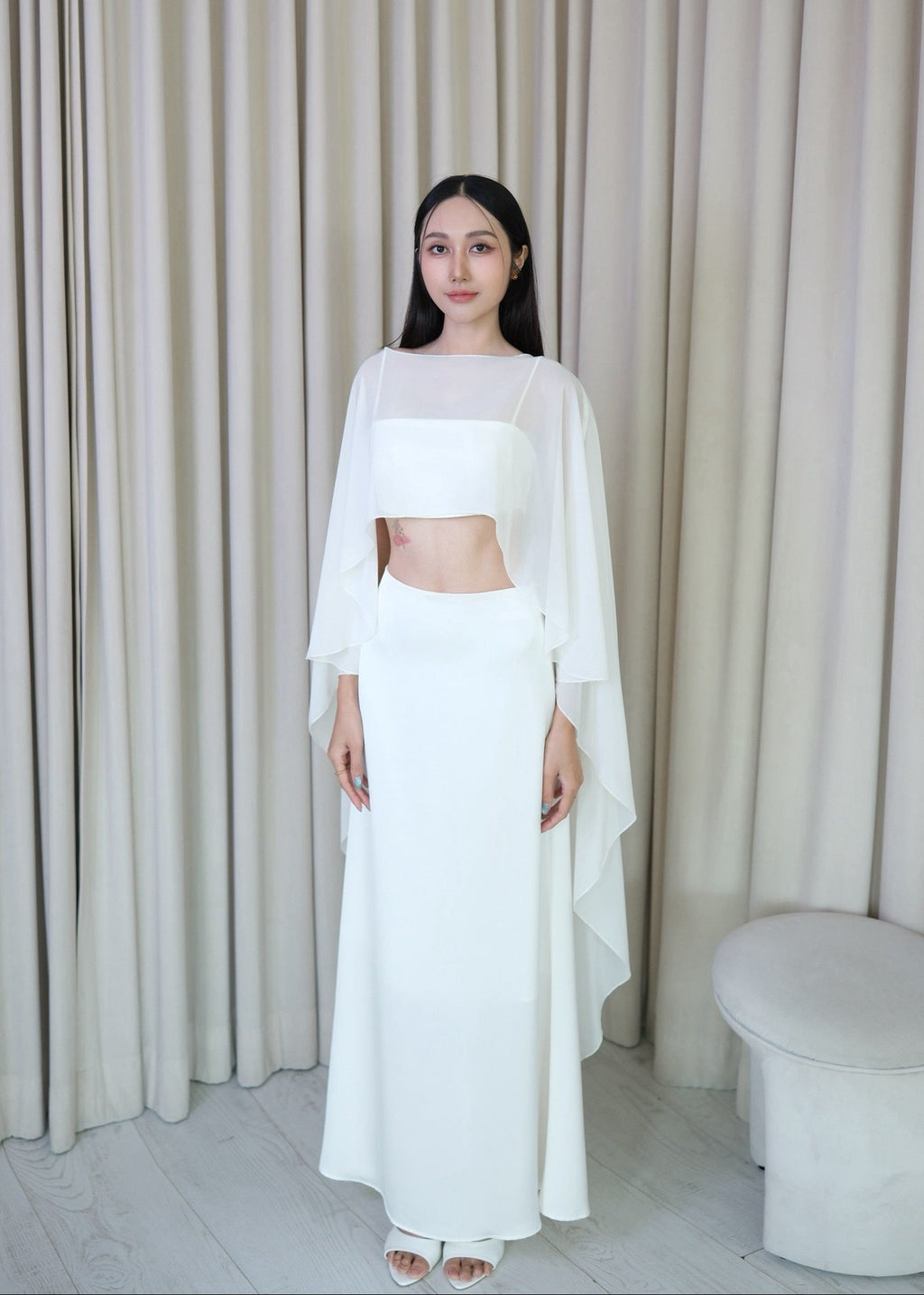 TTY 6168 Silky Set In White (3 Pieces Set)