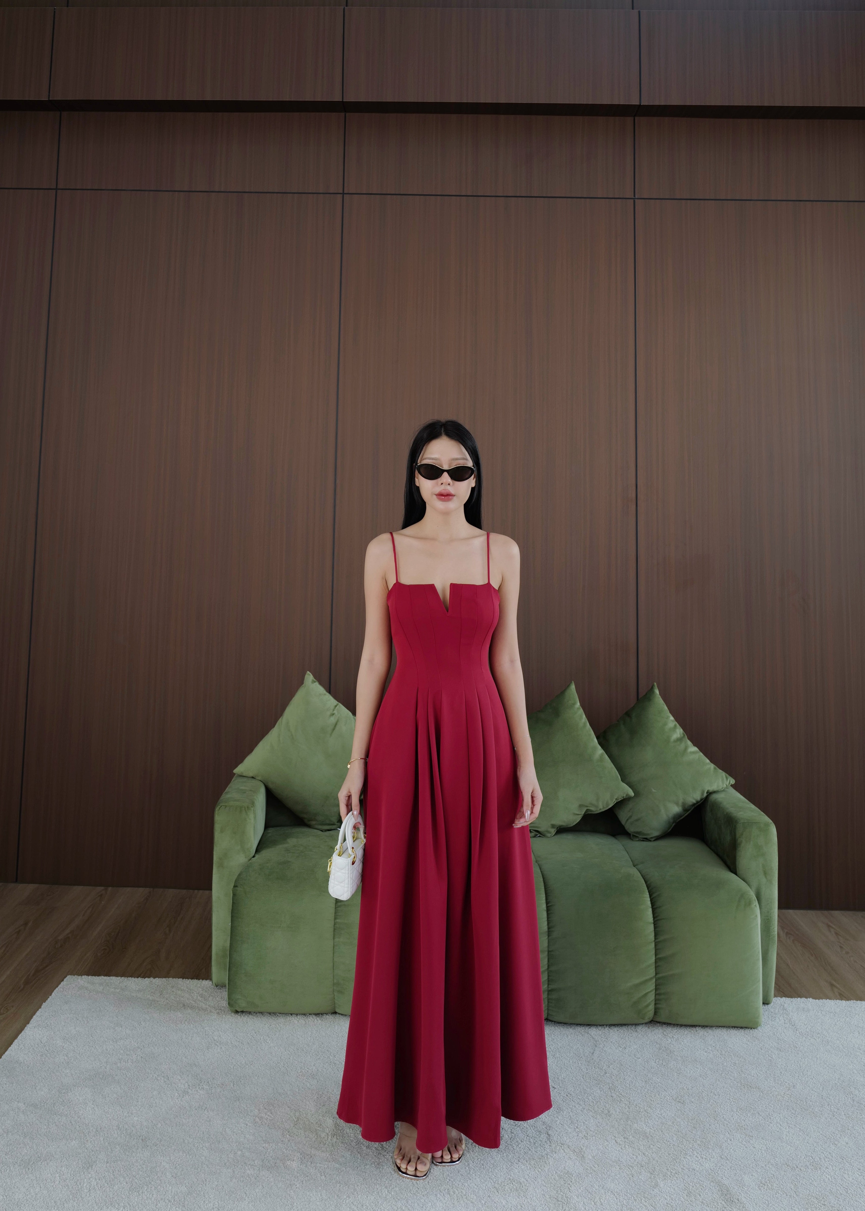 5072 Long Dress In Red