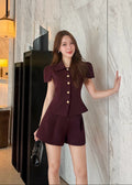 ADR Shot Sleeve Set In Maroon