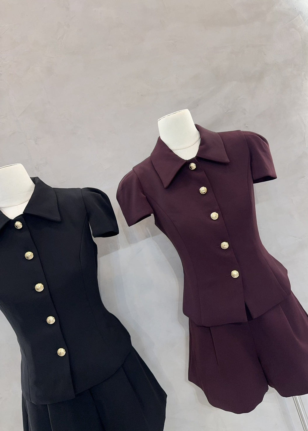 ADR Shot Sleeve Set In Maroon