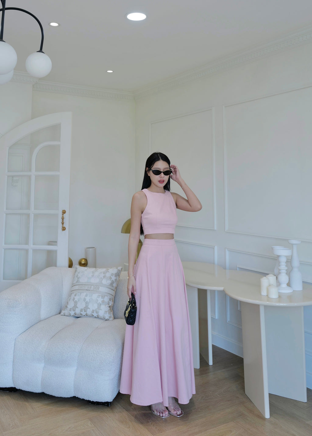 5194 Denim Set In Pink
