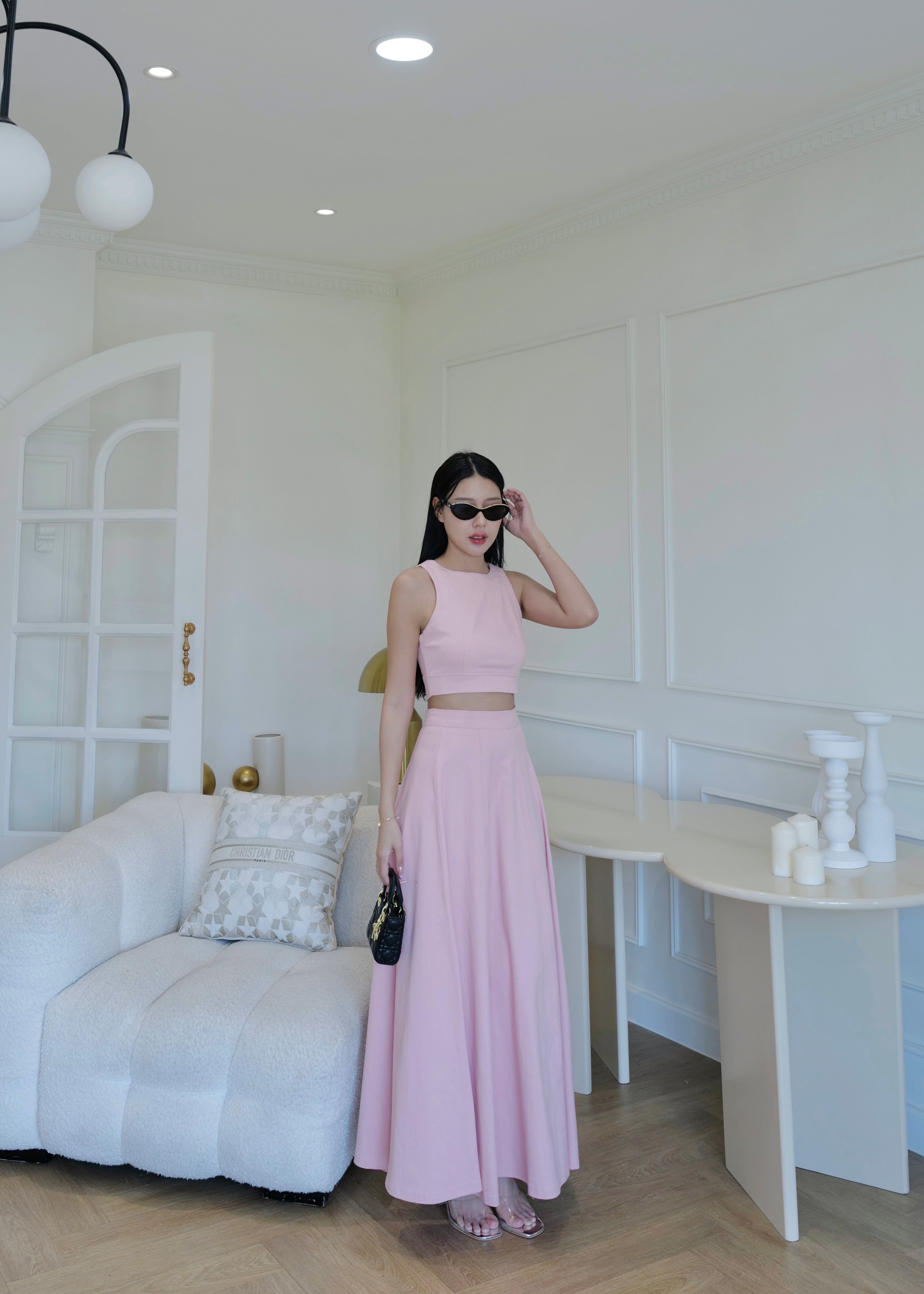 5194 Denim Set In Pink