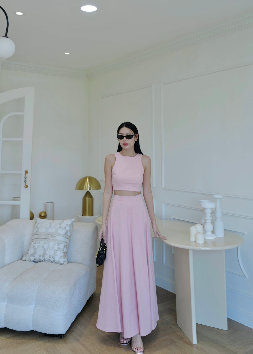 5194 Denim Set In Pink