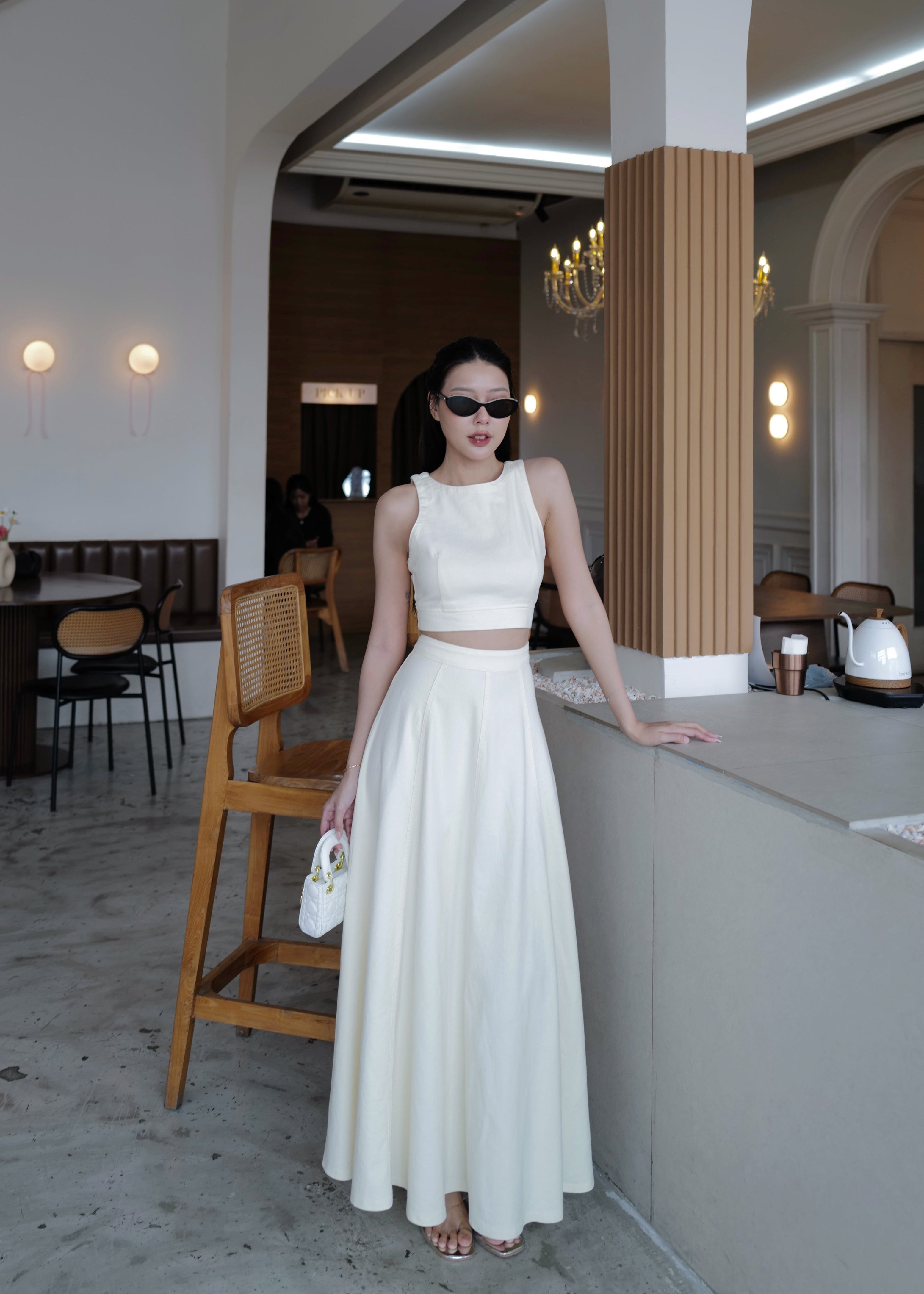 5194 Denim Set In White