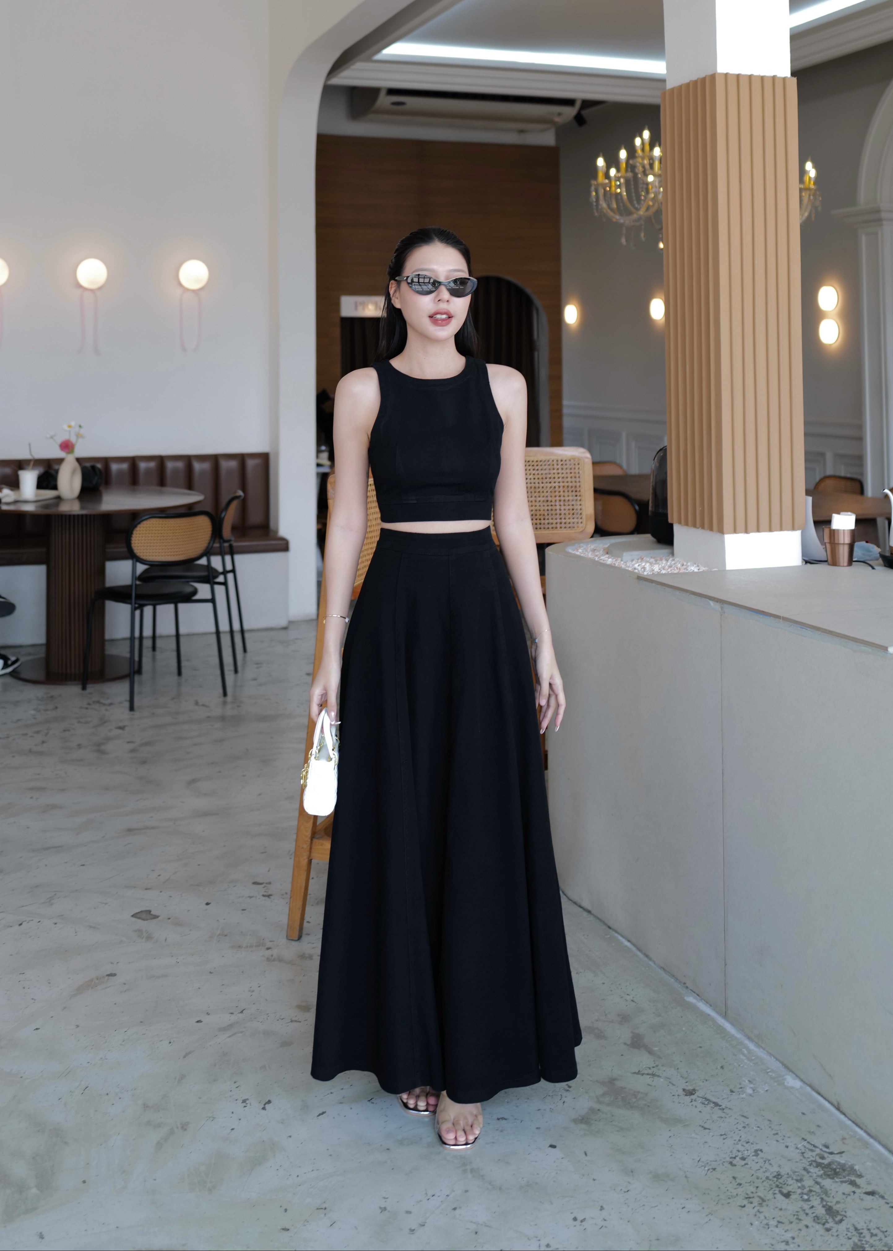 5194 Denim Set In Black