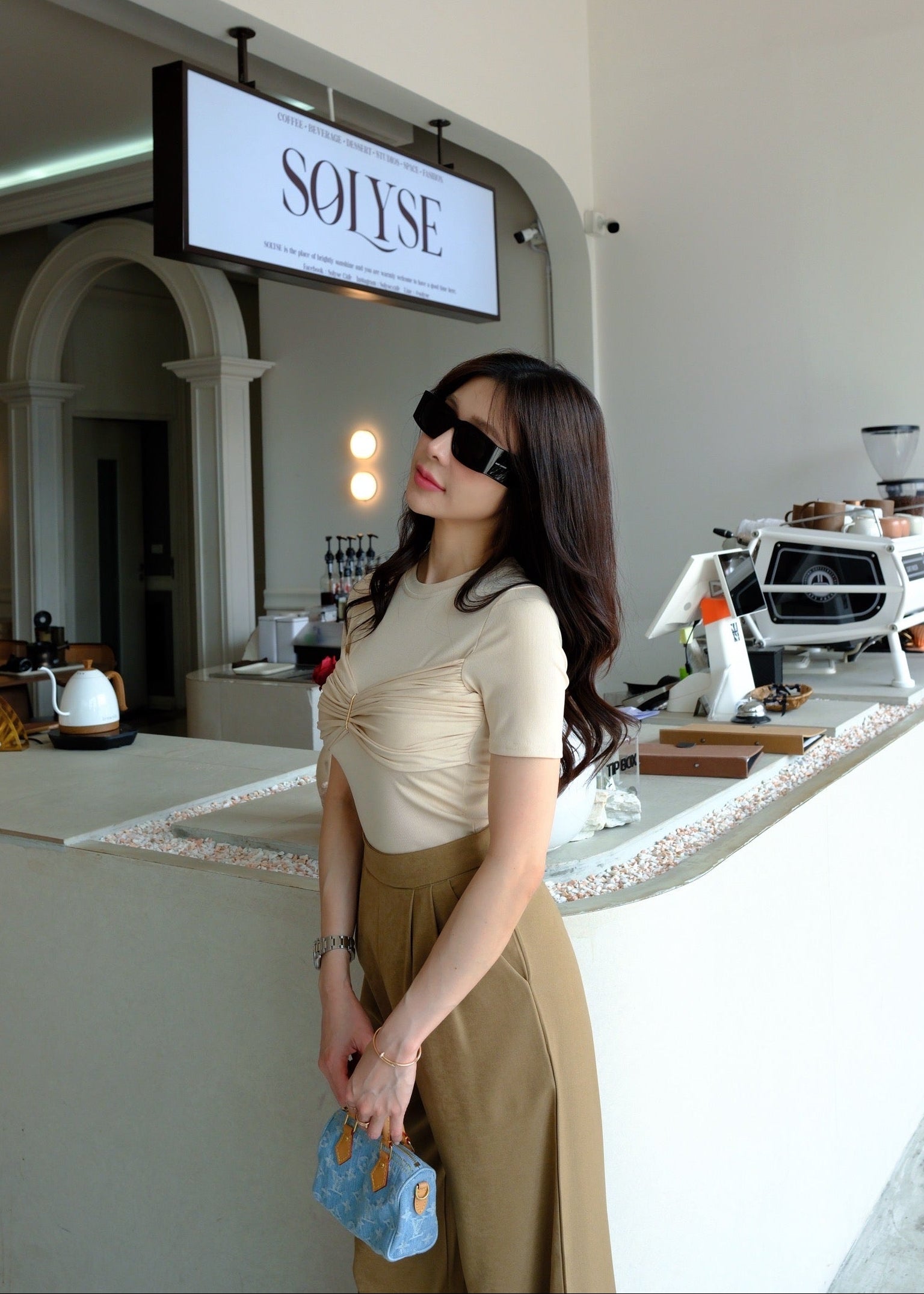 4621 Short Sleeve T-Shirt With Pant in Cream