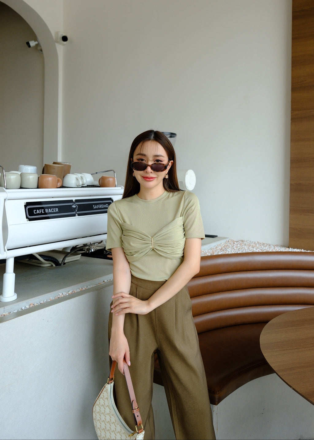 4621 Short Sleeve T-Shirt With Pant In Green