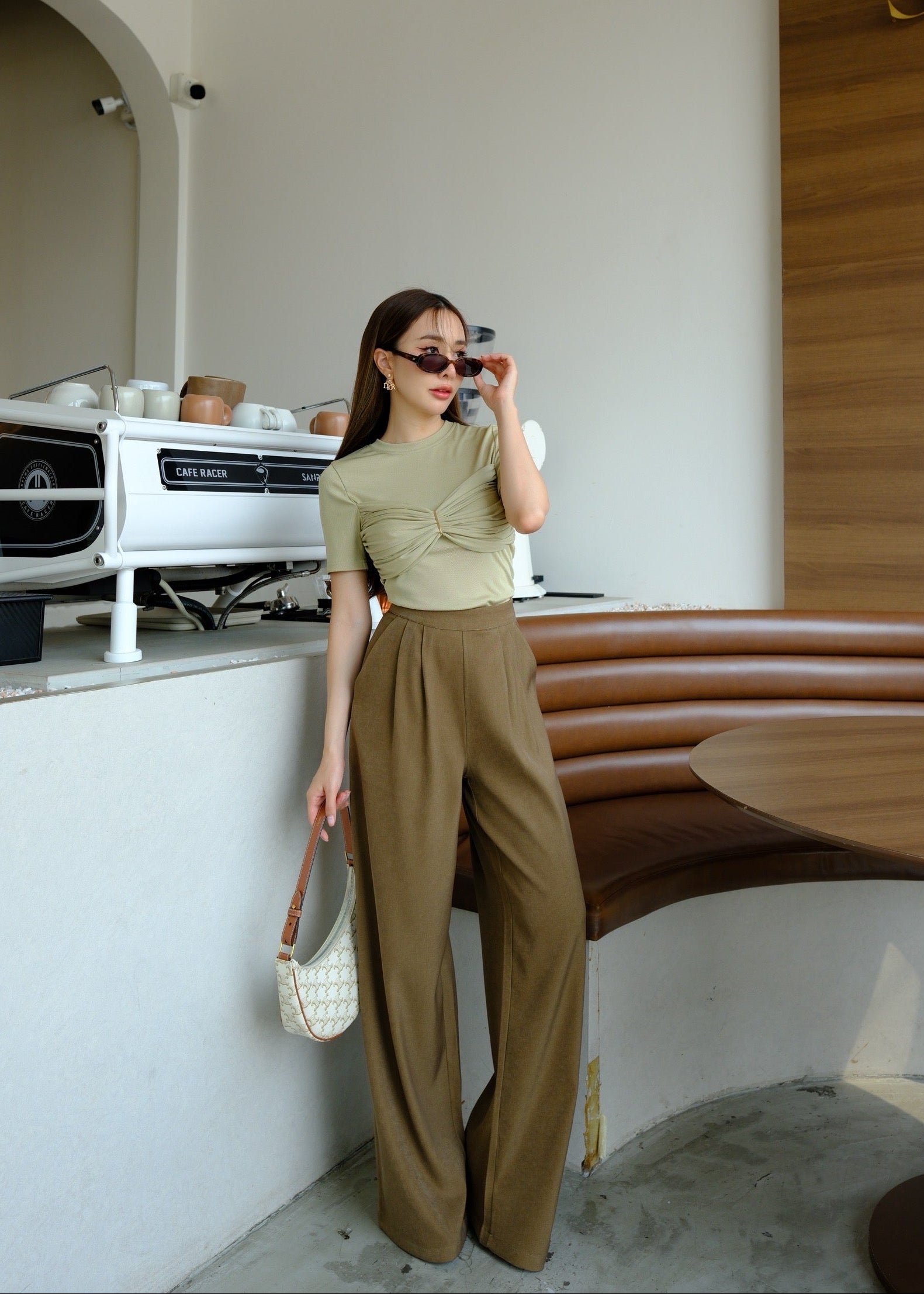 4621 Short Sleeve T-Shirt With Pant In Green