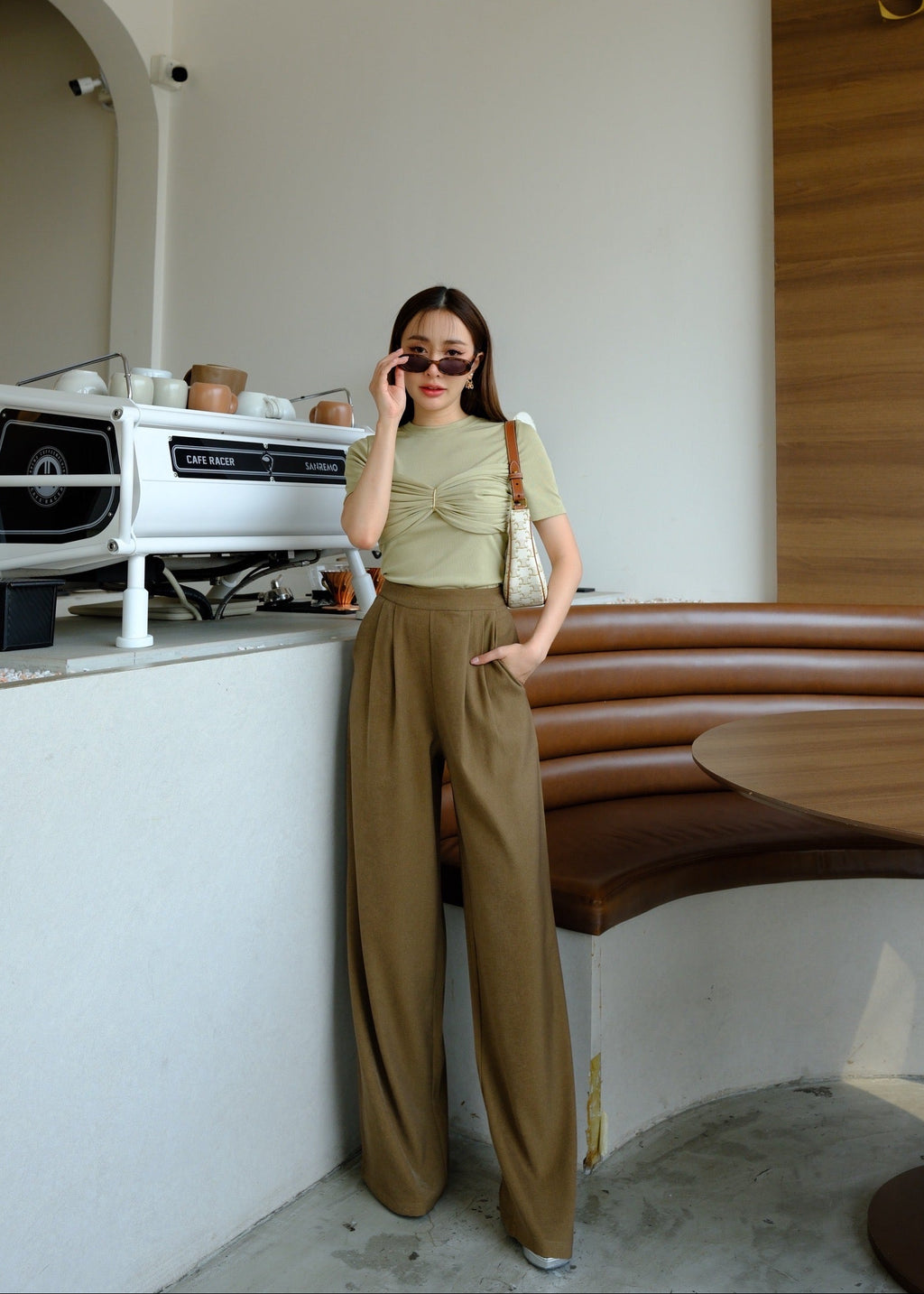 4621 Short Sleeve T-Shirt With Pant In Green