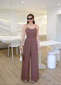5322 Lace Jumpsuit In Brown