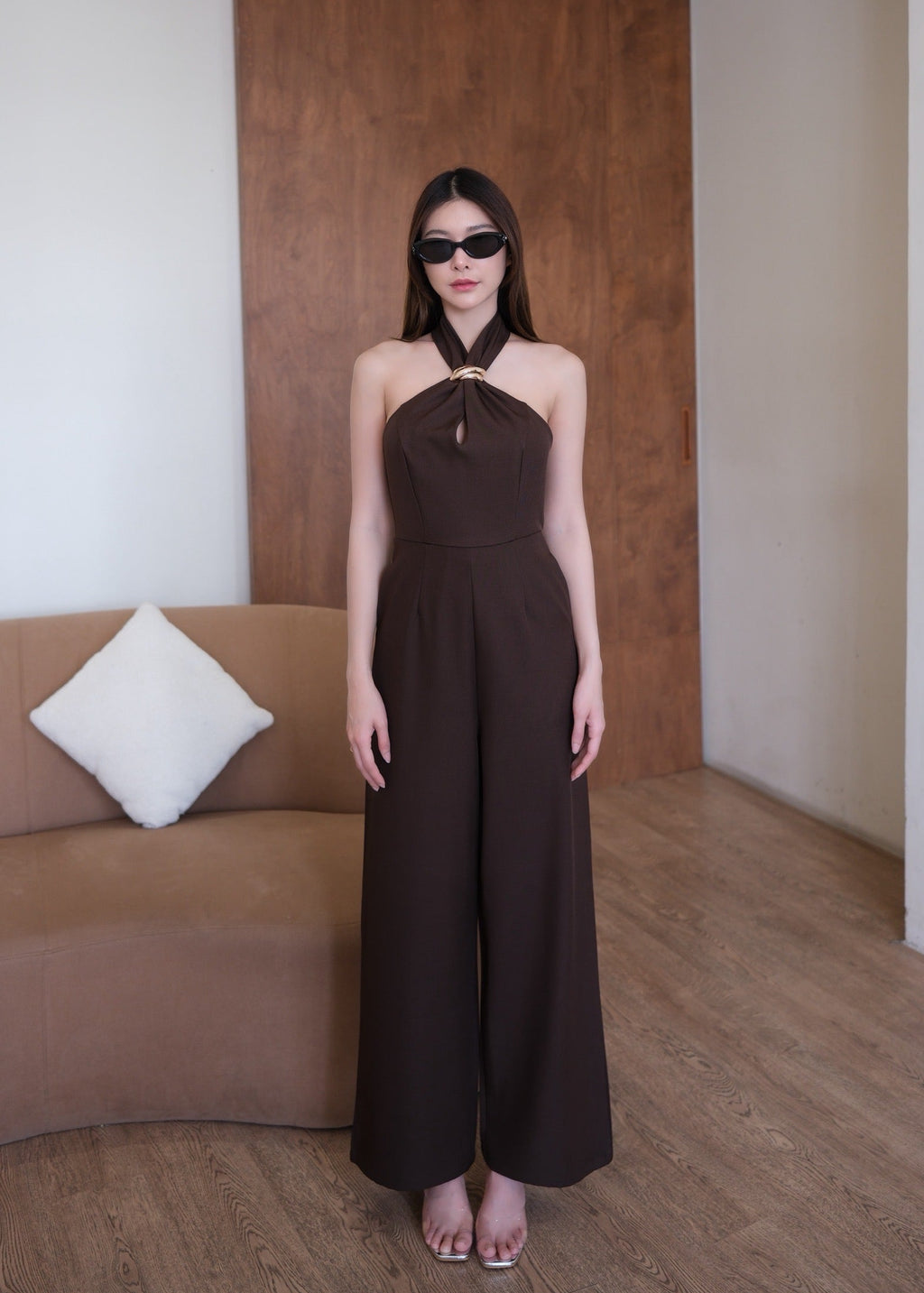 5513 Glowing Jumpsuit In Brown