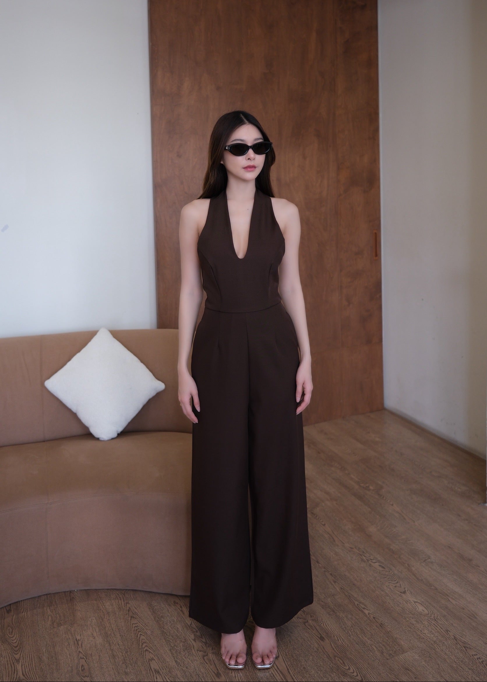 5513 Glowing Jumpsuit In Brown