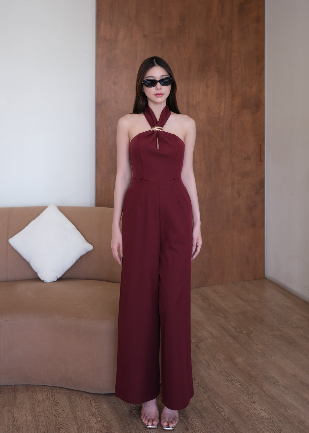 5513 Glowing Jumpsuit In Red